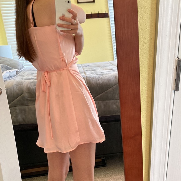 Sadie & Sage Pink Wrap Dress - Picture 3 of 6